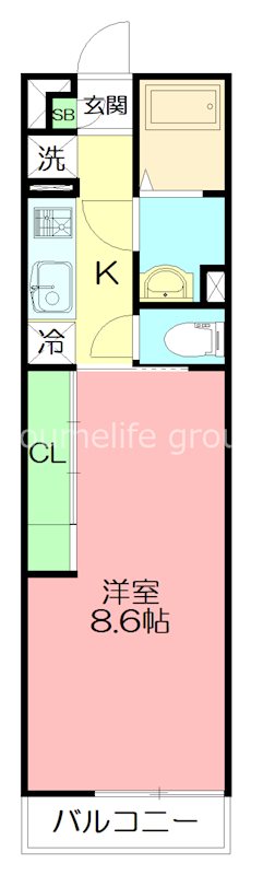 グレイス大船 206号室 間取り