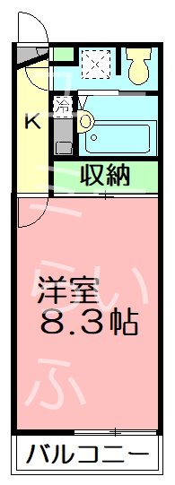 パティオ 103号室 間取り
