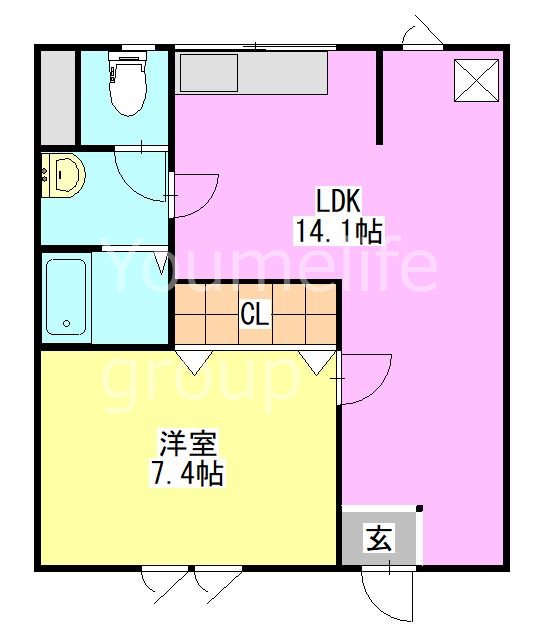 小田原255ビル 102号室 間取り