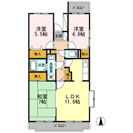 Bellevue参番館 間取り