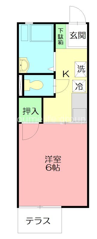 アーバンライフ 101号室 間取り