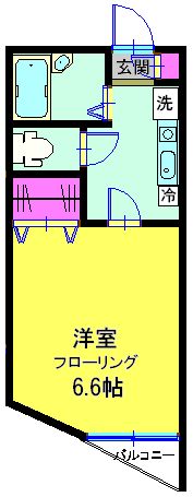 プラージュ鎌倉 302号室 間取り