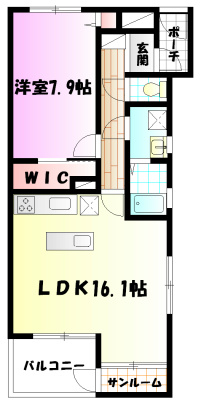 ラトゥール　レジュモー 403号室 間取り