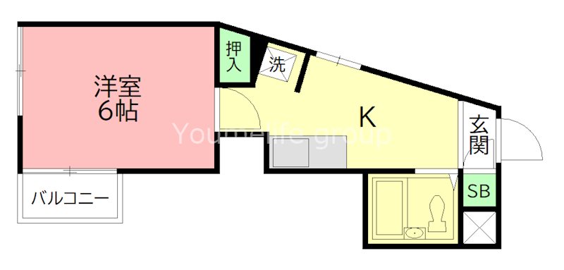 プレステージ新沢Ⅰ 205号室 間取り