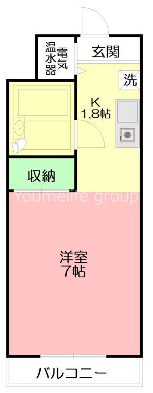 リュミエ本厚木 110号室 間取り