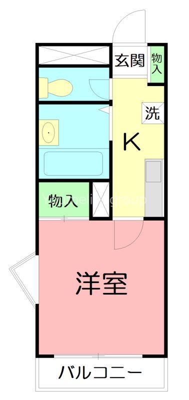 ピア湘南 303号室 間取り