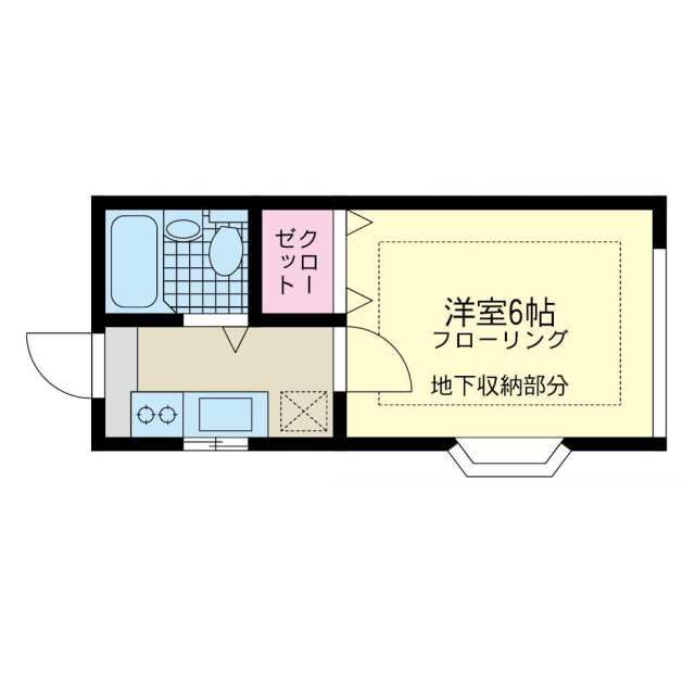 ドリームアロー湘南台  104号室 間取り