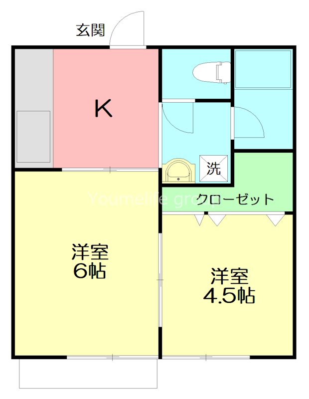 パナハイツ石田 201号室 間取り
