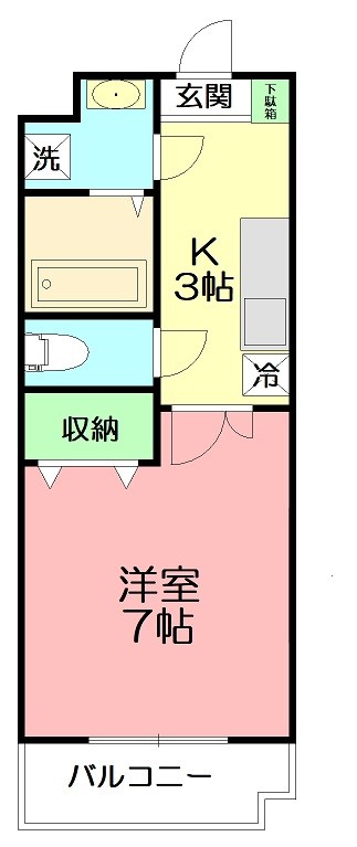 グランマノワール 203号室 間取り