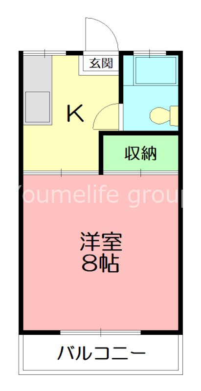 コーポ青木 203号室 間取り