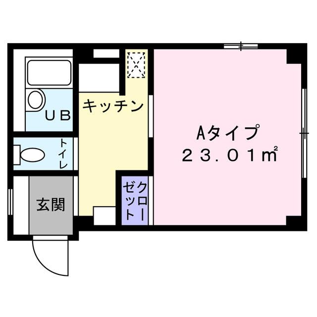メゾンドゥラポール A401号室 間取り