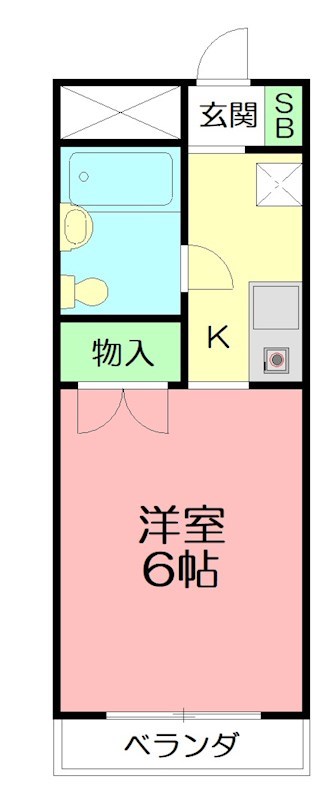 秦野パークアベニュー　B棟 402号室 間取り