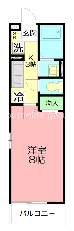 メゾン リラ 203号室 間取り