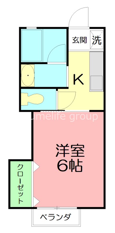 ハイム平石 202号室 間取り