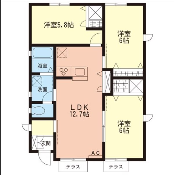 長田戸建E 間取り