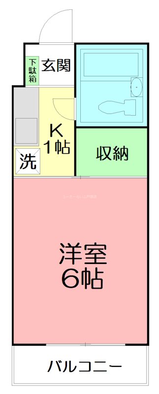 シャトール田口戸塚Ⅰ 506号室 間取り