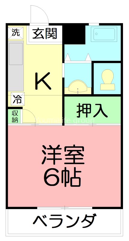 萩原ビル 406号室 間取り