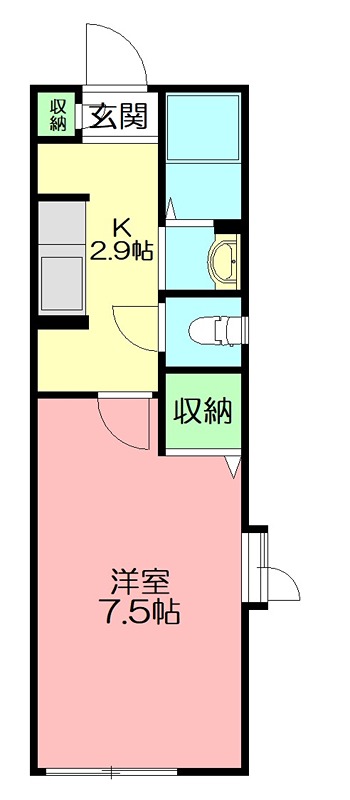 ROOM335 201号室 間取り