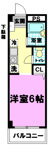 Ｍ・サンライフガーデン  206号室 間取り