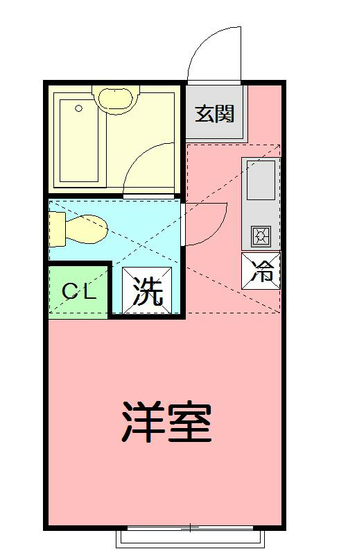 ヒルスミキ上倉田   102号室 間取り