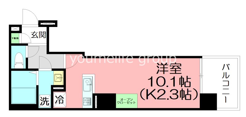 A-FLAT HIRATSUKA 703号室 間取り