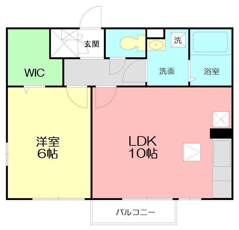 ウィル・アイコー 202号室 間取り