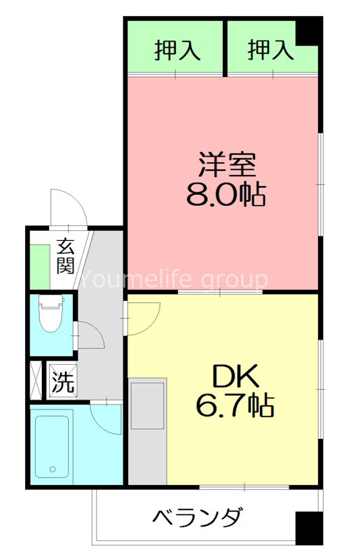 ベレーザ湘南 403号室 間取り