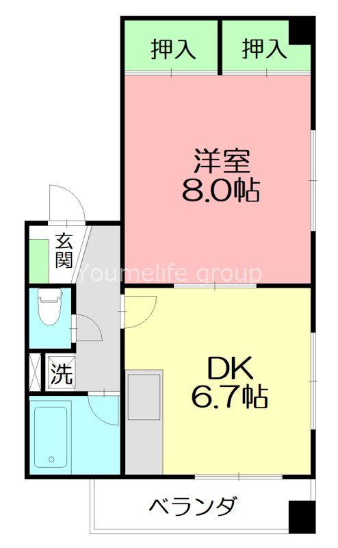ベレーザ湘南 403号室 間取り