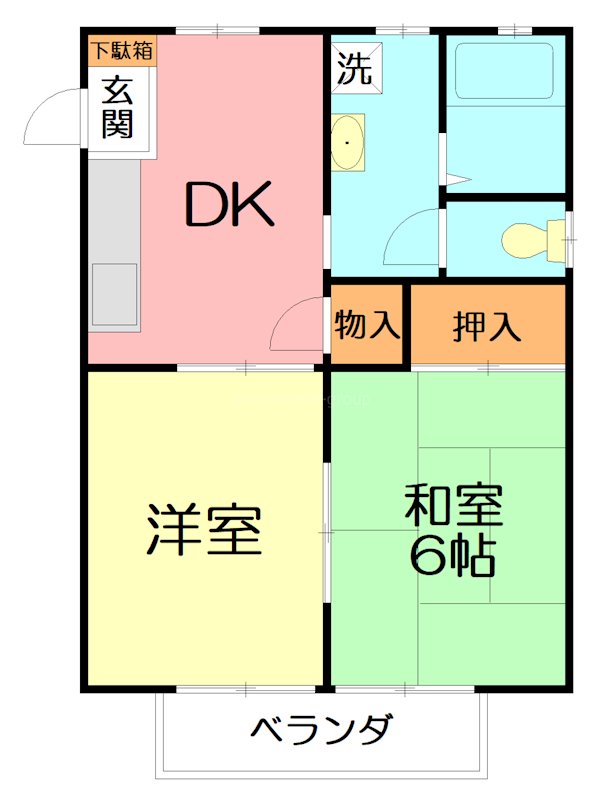 カサブランカ高橋 203号室 間取り