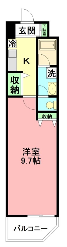 横浜元町ガーデン16 103号室 間取り