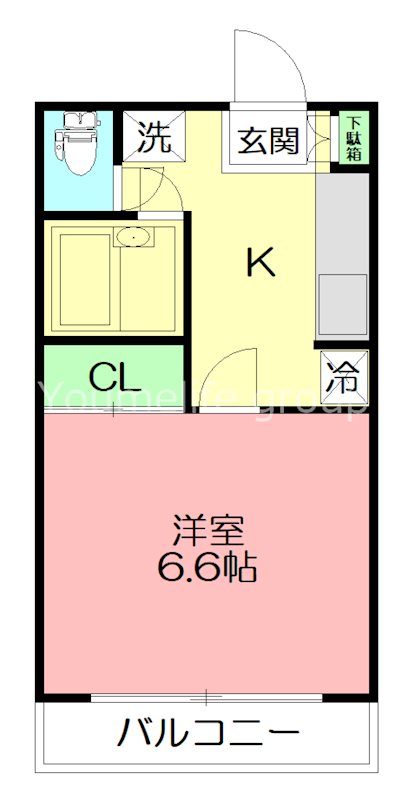 ウェルネスⅢ 103号室 間取り