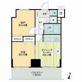 ライオンズマンション平塚宝町 602号室 間取り