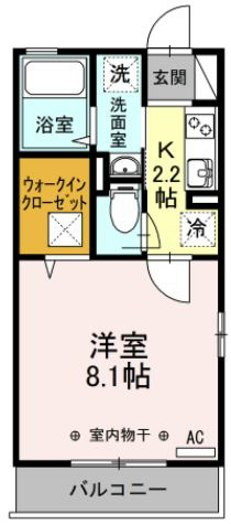 ロイヤルヒルズR 105号室 間取り