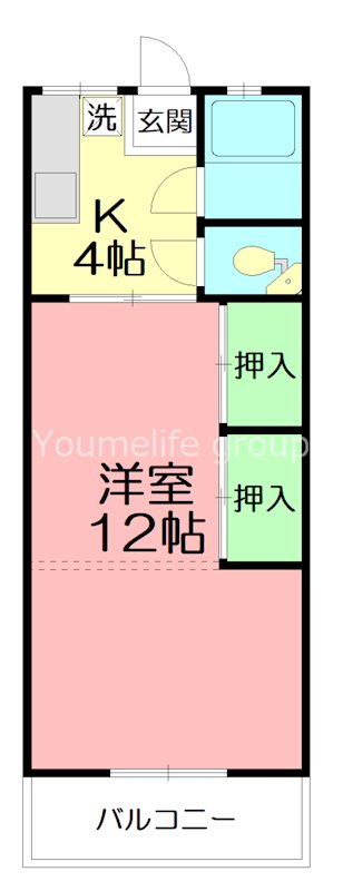 正栄荘 305号室 間取り