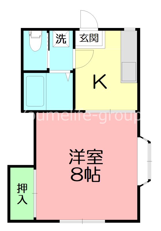 第二コーポミカ 103号室 間取り