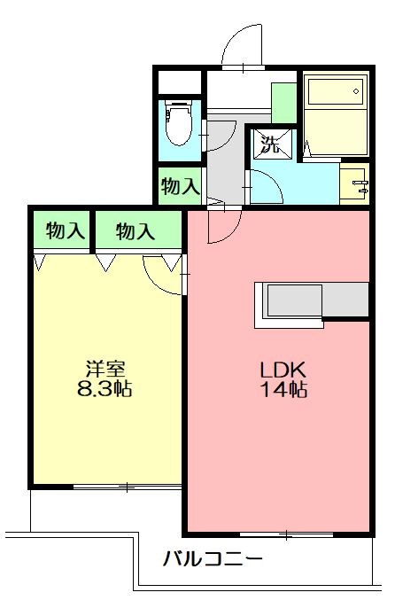 ブランメゾン湘南 102号室 間取り
