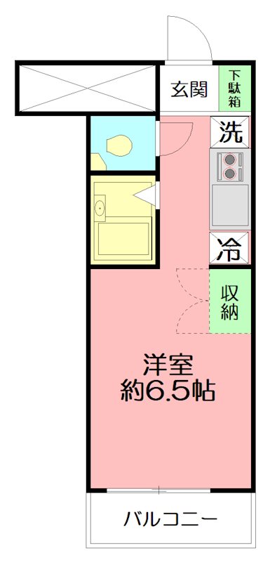 ラグゼナ本厚木 317号室 間取り