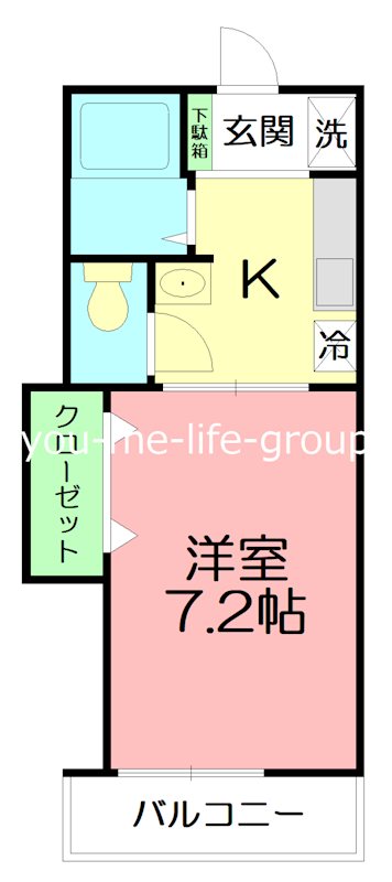ウィンズパル 203号室 間取り