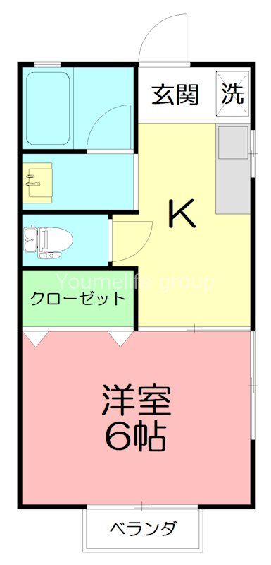 ハイム平石 106号室 間取り