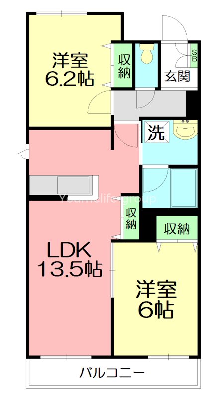 プランドール鎌倉ウエスト 304号室 間取り