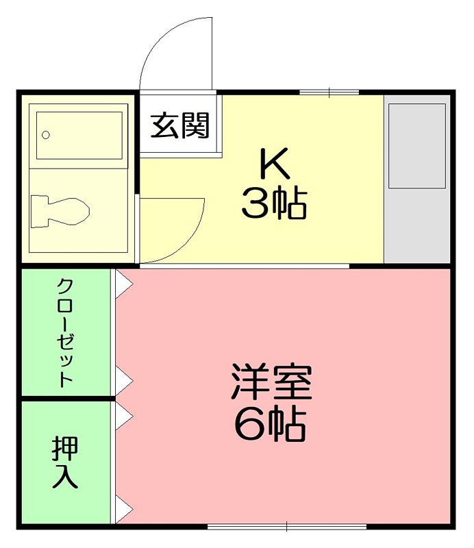 ハイツヴェルヴュー 201号室 間取り