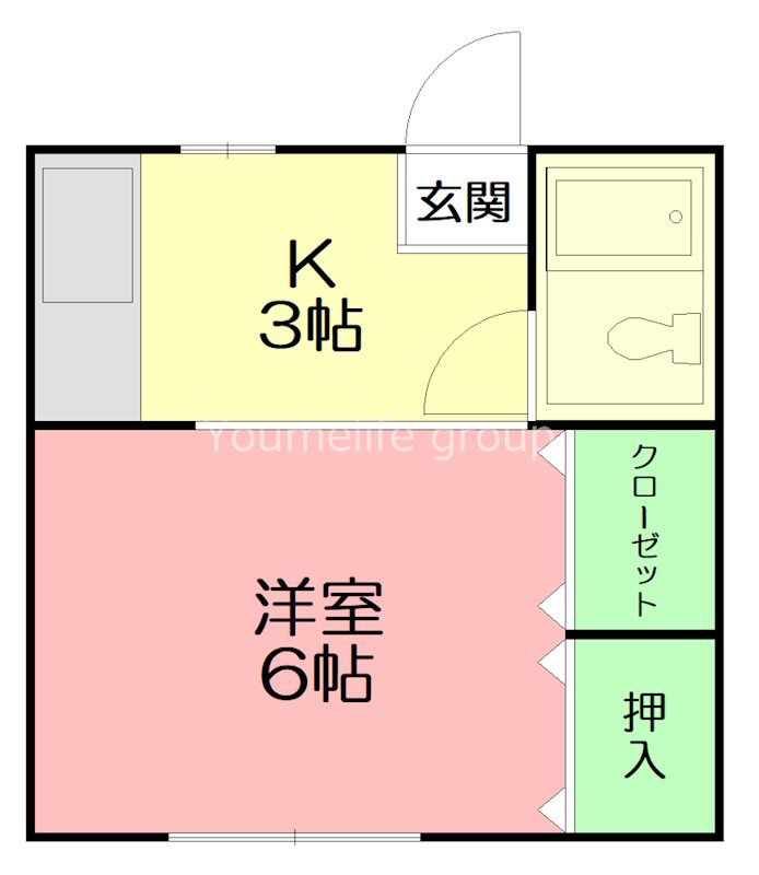 ハイツヴェルヴュー 202号室 間取り