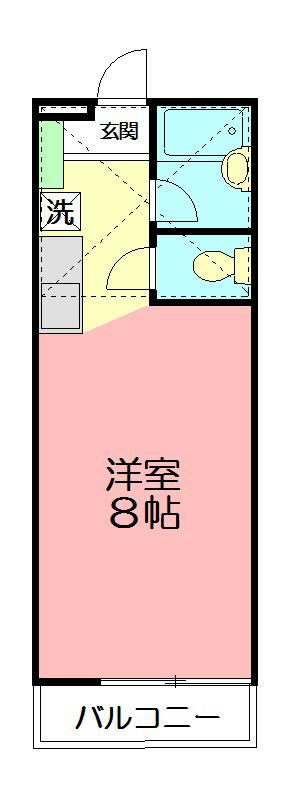 シダーハウス 104号室 間取り
