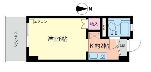 コスモAoi長後 402号室 間取り