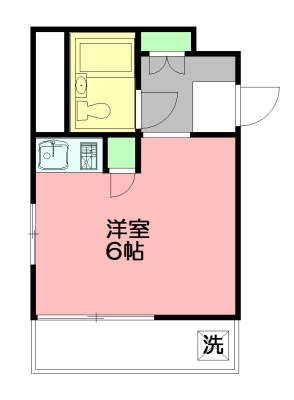 望洋荘 3-A号室 間取り