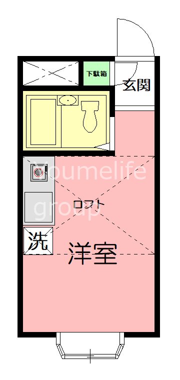 ベルピア茅ヶ崎第7 102号室 間取り