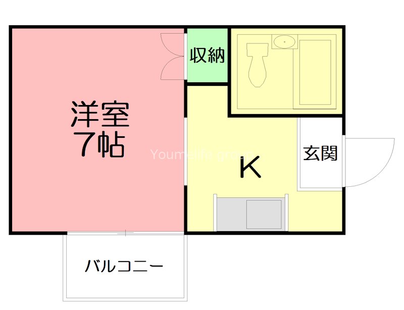 Access　代官町（アクセスダイカンチョウ） 207号室 間取り