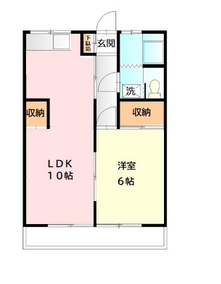 ヤマナハイツ 202号室 間取り