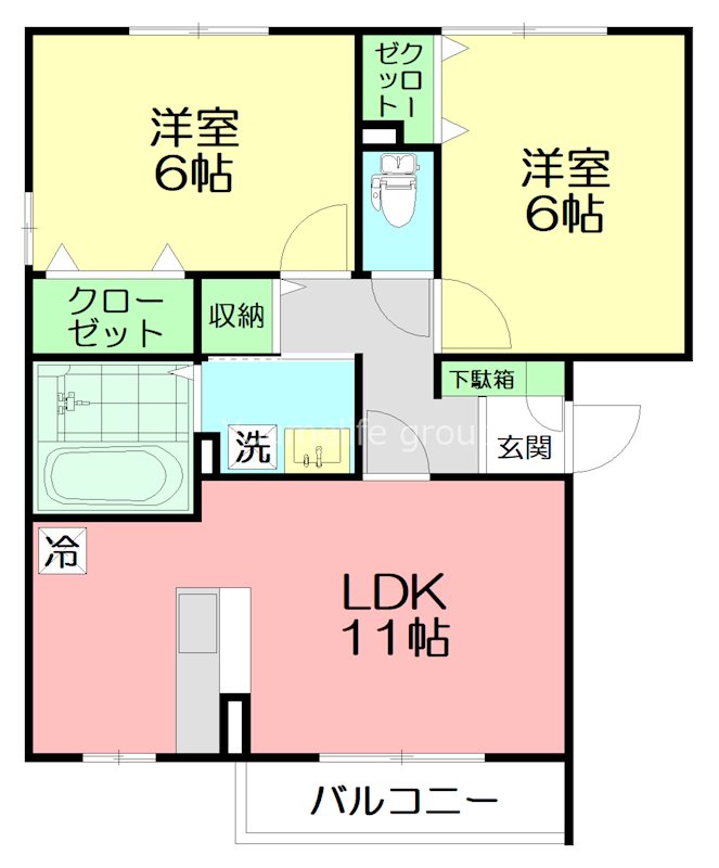フローラル 301号室 間取り