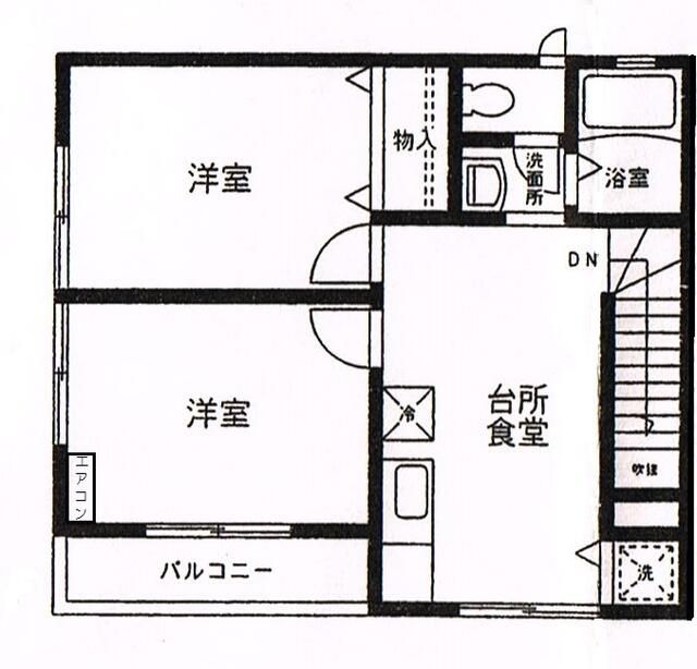 ラッフィナート渡辺　第2 202号室 間取り